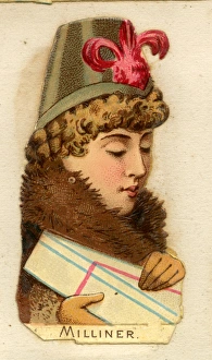 Images Dated 28th December 2016: Victorian Scrap -- Milliner