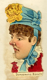 Images Dated 28th December 2016: Victorian Scrap - Political Types - Democratic Beauty