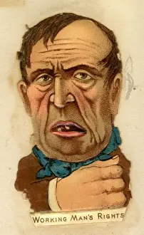 Victorian Scrap - Political Types - Working Mans Rights