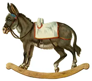 Scraps Prints: Victorian Scrap - Rocking Donkey
