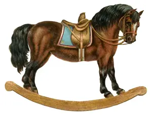 Scrap Prints: Victorian scrap - Rocking horse