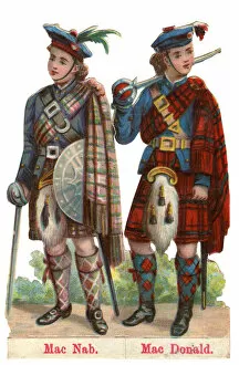 Clan Collection: Victorian scrap, Scottish Clans - MacNab, MacDonald