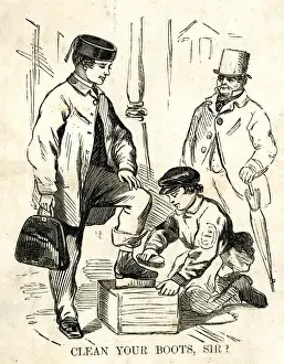 Shoe Prints: Victorian Shoe Shine - Clean Your Boots, Sir?