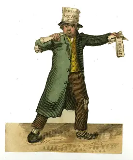 Scruffy Prints: Victorian Street Vendor - Daily Herald Newspaper