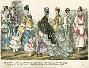 Images Dated 11th October 2017: Victorian women 1874