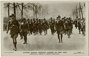 Anzac Gallery: Victory March, London - Australian Troops, Constitution Hill