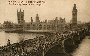 The Victory March - London - Crossing Westminster Bridge