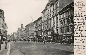 Vienna, Austria - Mariahilferstrasse and the Palace Hotel