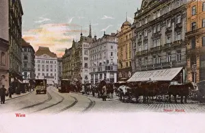 Tramline Prints: Vienna, Austria - Neuer Markt