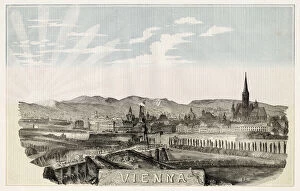 Images Dated 28th January 2021: Vienna: general view. Date: 1849