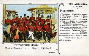 Images Dated 26th April 2021: Viennese Band at the Alhambra, London, Musical Director J Delikat