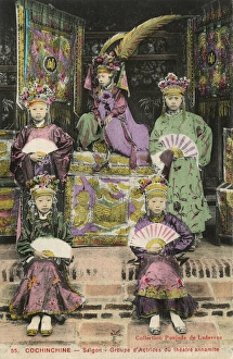 Annamite Gallery: Vietnam - Group of Actresses - Ho Chi Minh City (Saigon)