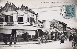 Rickshaw Prints: Vietnam - Hanoi - Rue des Changeurs