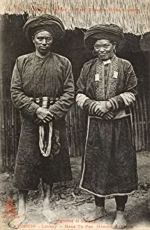 Mountainous Prints: Vietnam - Hmong Husband and wife - Lao Cai - Chinese border