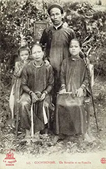 Notable Prints: Vietnam - A notable local official and his family