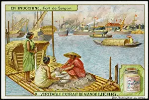 Shipping Prints: Vietnam / Saigon Boats 20C