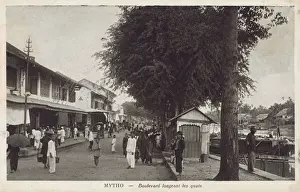Mekong Prints: Vietnam - My Tho - Street on the Quayside