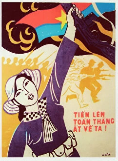 Move Collection: Vietnamese Patriotic Poster - Advance to Victory!