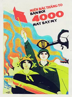 Viet Prints: Vietnamese Patriotic Poster - The North is strong
