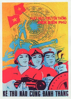 Enemies Collection: Vietnamese Patriotic Poster - Remember Dien Bien Phu