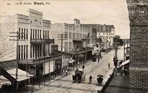 View of 12th Street. Miami, Florida, USA