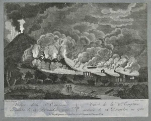 Volcano Prints: View of the 26th eruption of Mount Vesuvius
