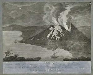 1767 Prints: View of 28th eruption of Mount Vesuvius, 19 October 1767