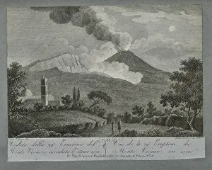 1771 Prints: View of the 29th eruption of Mount Vesuvius, 1771