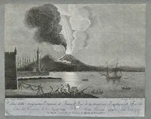 Dynamic Prints: View of the 30th eruption of Mount Vesuvius, 8 August 1779