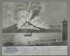 Dynamic Prints: View of 31st eruption of Mount Vesuvius, September 1790