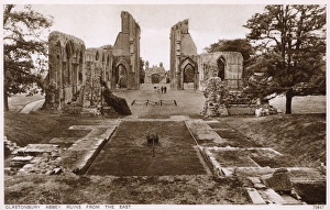 Images Dated 17th February 2017: View of Abbey ruins, Glastonbury, Somerset