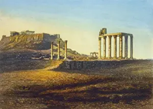 View of the Acropolis, Athens, Greece