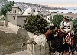 Algiers Prints: View of Algiers, Algeria, circa 1890s