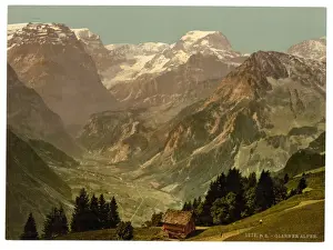 Todi Prints: View of the Alps of Glarus (Selbsanft, Piz Urlu, Todi, etc. )