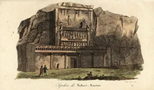 Shah Collection: View of the ancient necropolis of Naqsh-e Rostam