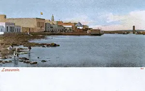 Canary Prints: View of Arrecife, Lanzarote, Canary Islands