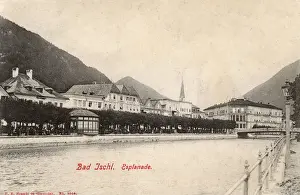 Ischl Prints: View of Bad Ischl and the Esplanade, Austria