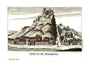 Interessanti Prints: View of Bad Segeberg with the Castle of Segeberg, circa 1808