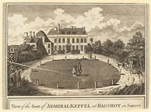 Alexander Hogg Prints: View of Bagshot Lodge, Surrey, late 18th century