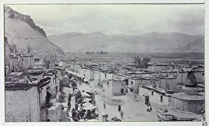 View of the bazaar at Gyantse, from a fascinating album which reveals new details on a little-known campaign in which a British military force brushed aside Tibetan defences to capture Lhasa, in 1904