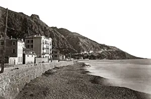 View of the beach at Mentone, France, circa 1890