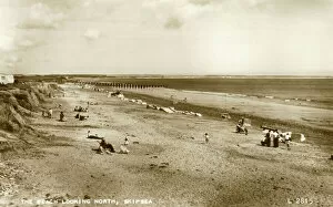 Images Dated 11th August 2011: View of the beach at Skipsea, near Driffield, Yorkshire