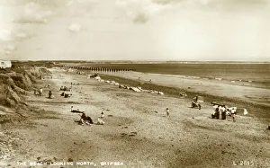 Images Dated 11th August 2011: View of the beach at Skipsea, near Driffield, Yorkshire