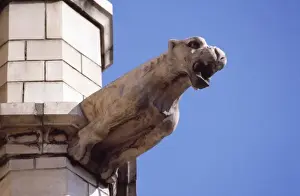Detail view of beast designed by Alfred Waterhouse for The W