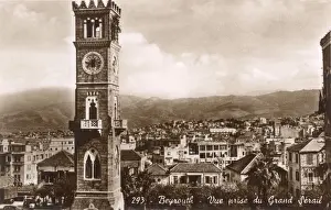Beirut Prints: View of Beirut (Beyrouth) from Grand Serail, Lebanon