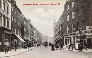 Images Dated 13th September 2017: View of Blandford Street, Manchester Square, London