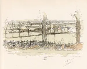 Vale Prints: View from Blunsdon, VWH (Cricklade) Hunt area, Wiltshire