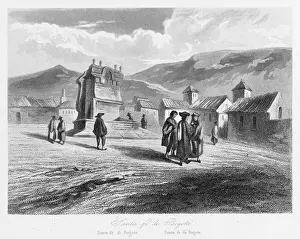 Colombia Prints: View of Bogota, Colombia, South America