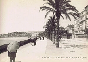 Boulevard Collection: A view of the boulevard de la Croisette at Cannes, 1920s