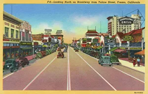 Images Dated 21st July 2017: View of Broadway, Fresno, California, USA